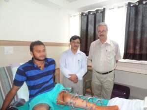 Visit of Dr. Sen at Bhola Hopspital